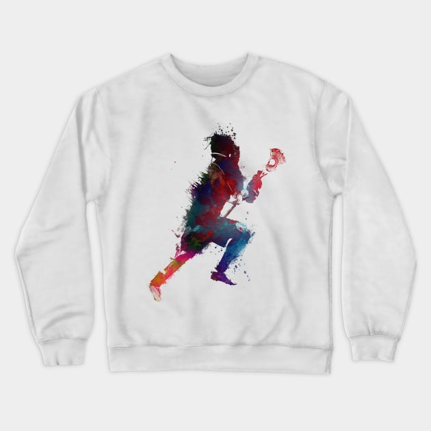 lacrosse sport art #lacrosse #sport Crewneck Sweatshirt by JBJart